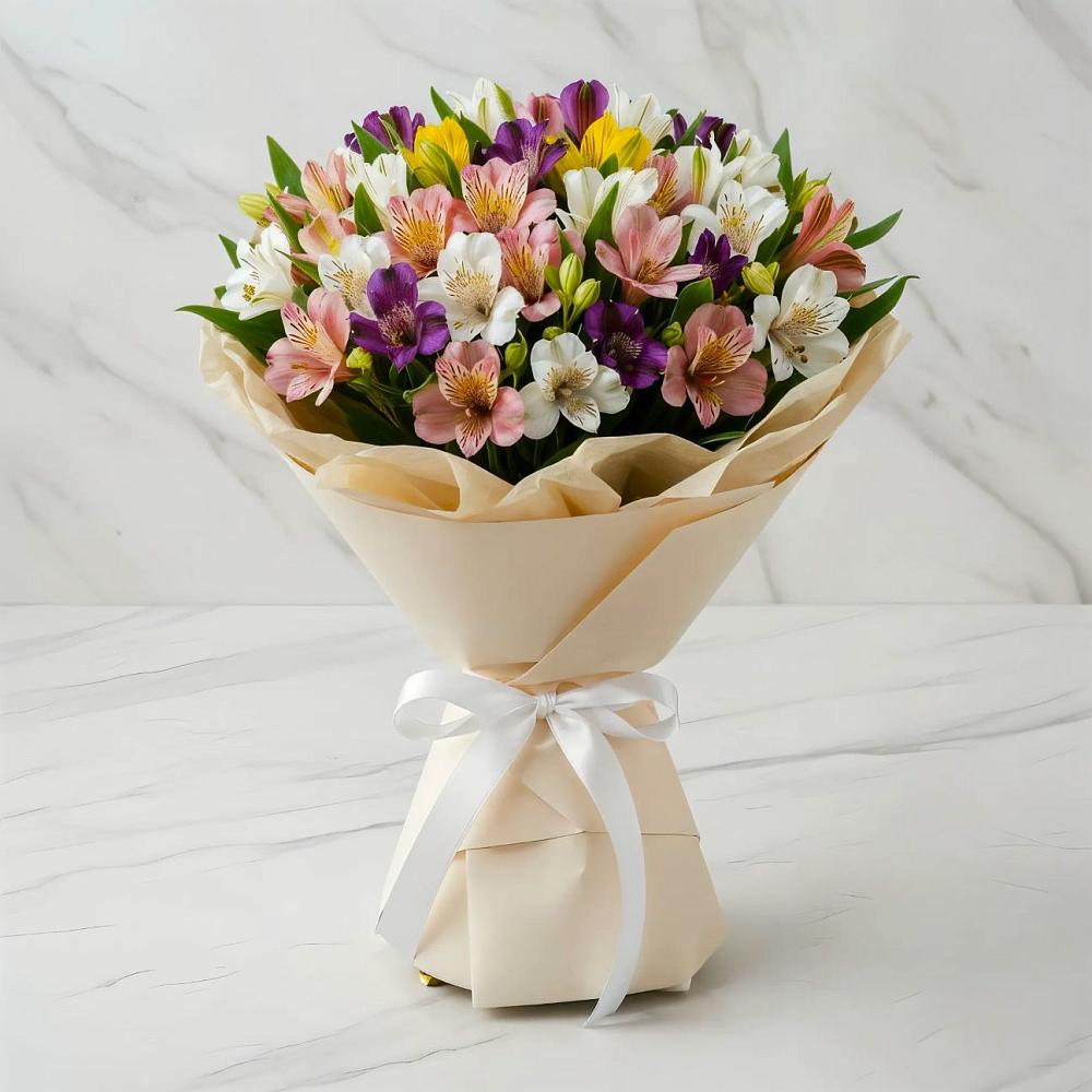 Букет цветов из: Альстромерии в Нижнесортымском