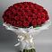 Букет 101 Красная роза Блэк Мэджик в Нижнесортымском