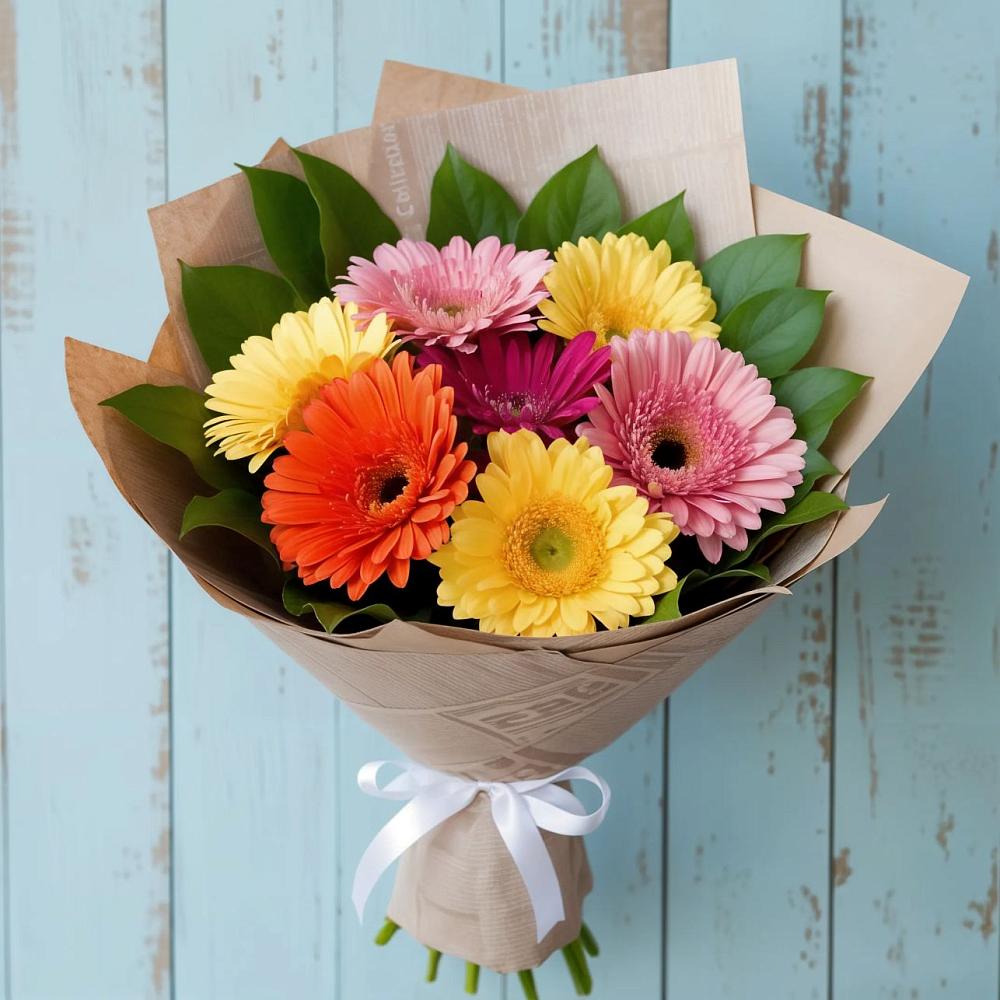 Букет цветов из: Герберы в Нижнесортымском