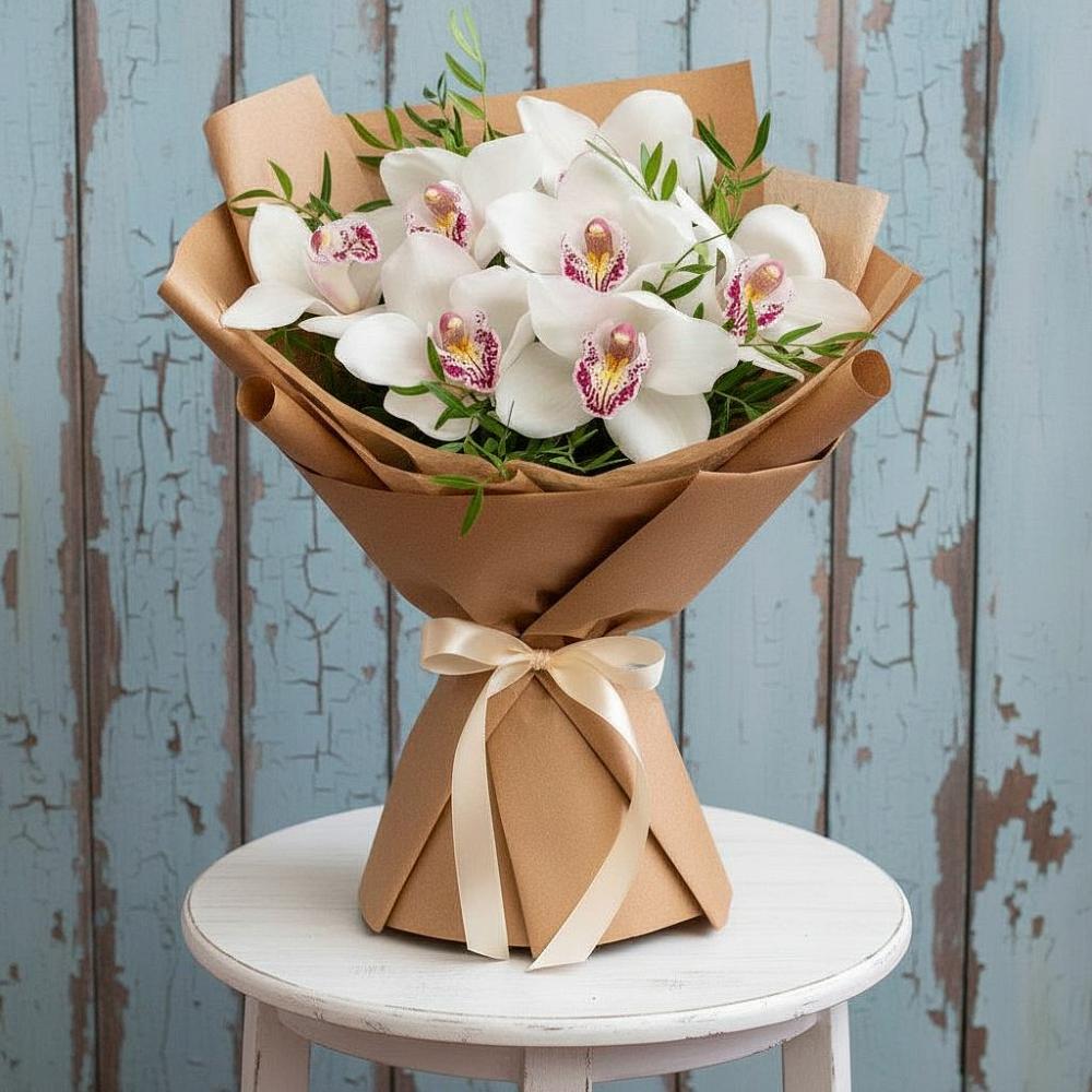 Букет цветов из: Орхидеи и Розы в Нижнесортымском