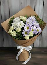 Букет цветов из:  Хризантемы и Розы в Нижнесортымском