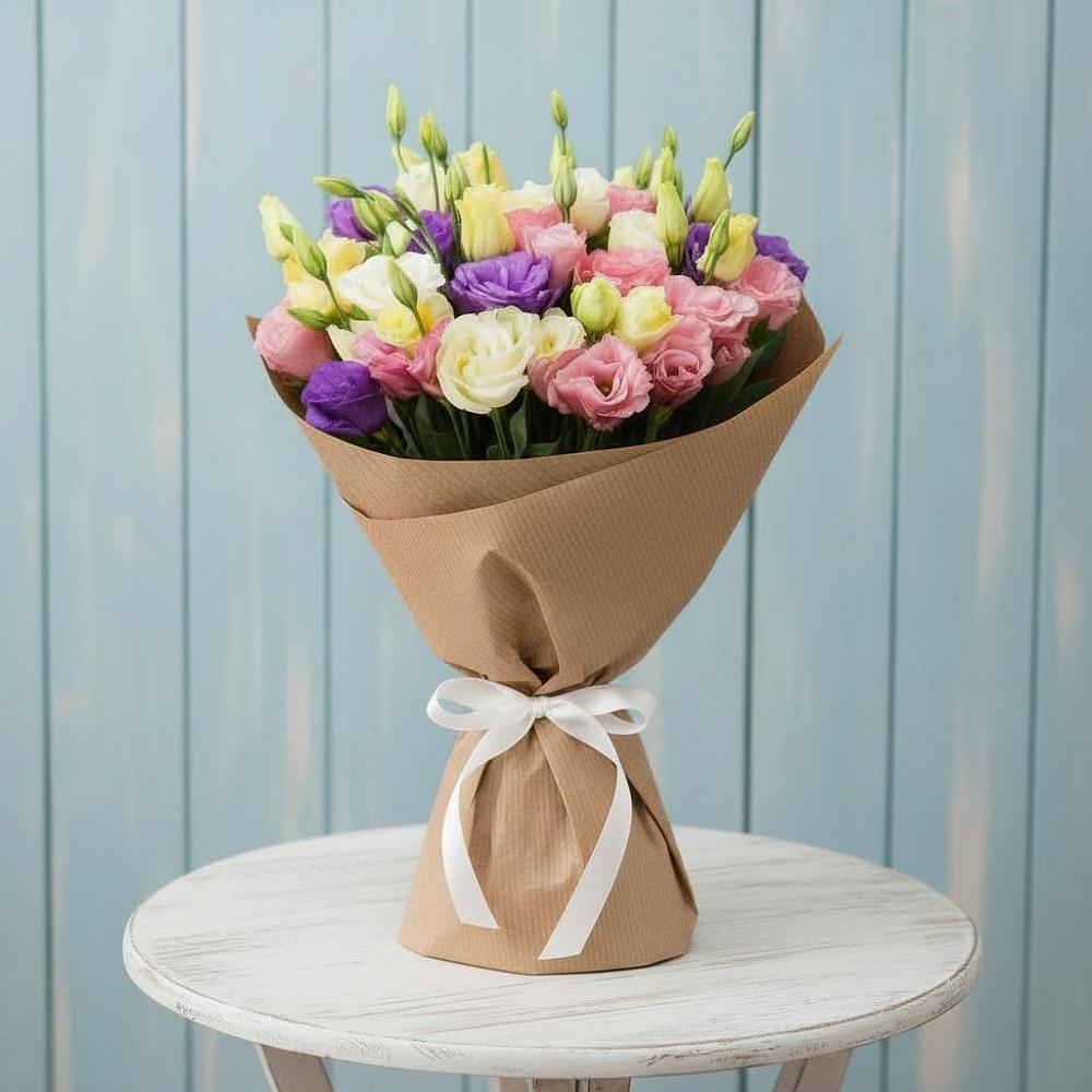 Букет цветов из: Лизиантусы в Нижнесортымском