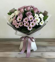 Букет цветов из:  Хризантемы и Розы в Нижнесортымском