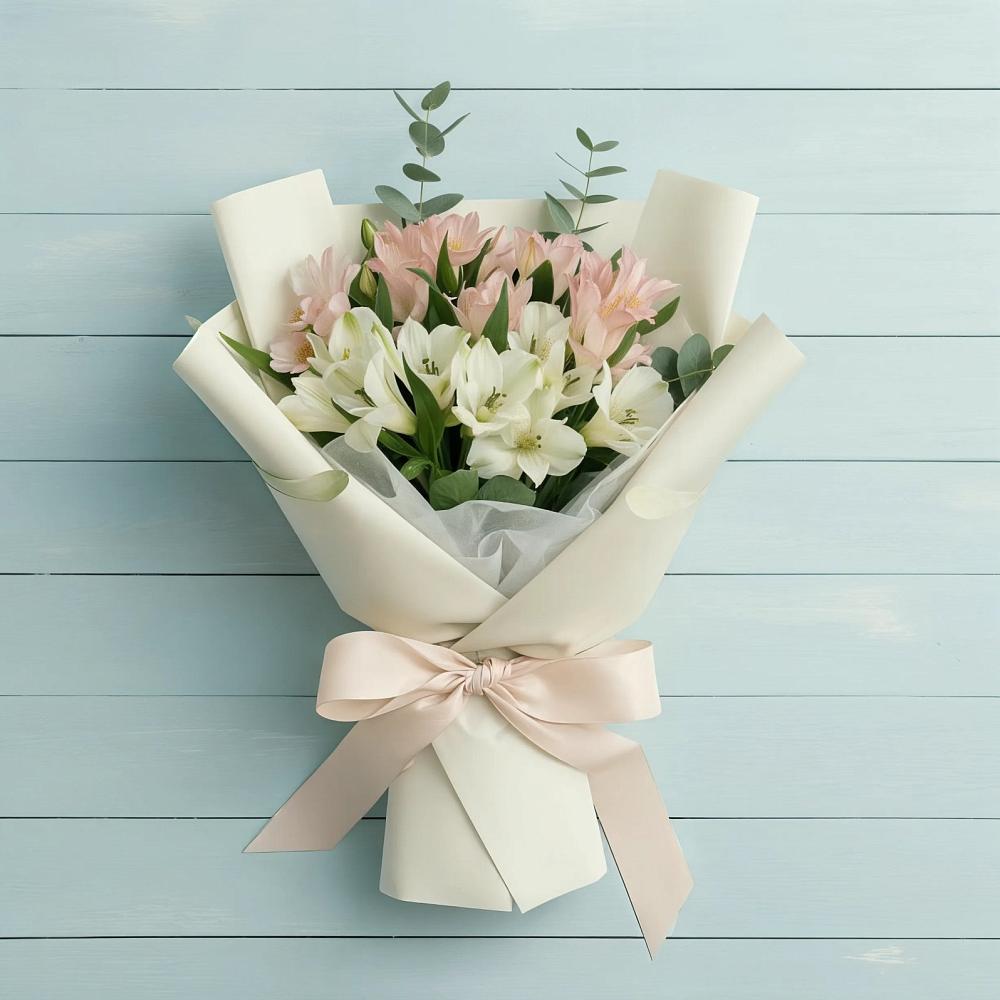 Букет цветов из: Альстромерии в Нижнесортымском