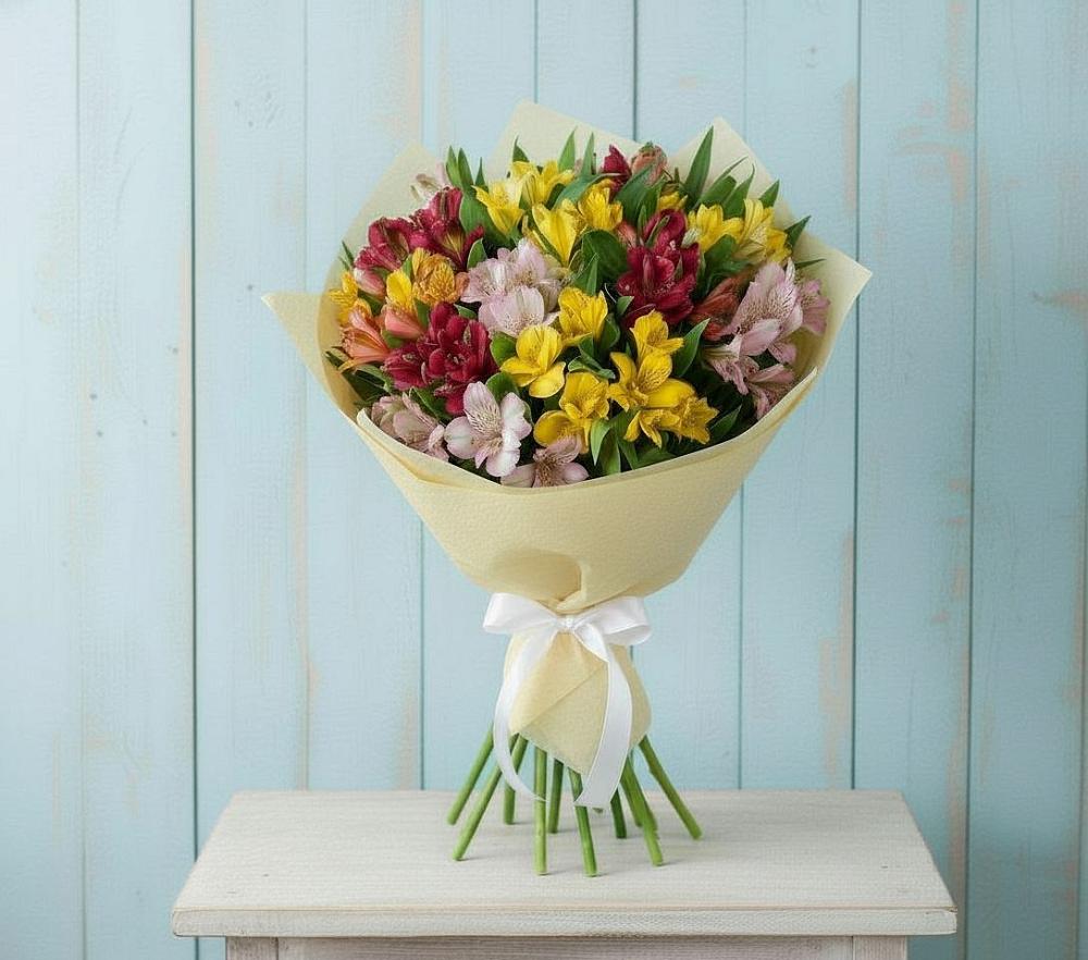 Букет цветов из: Альстромерии в Нижнесортымском