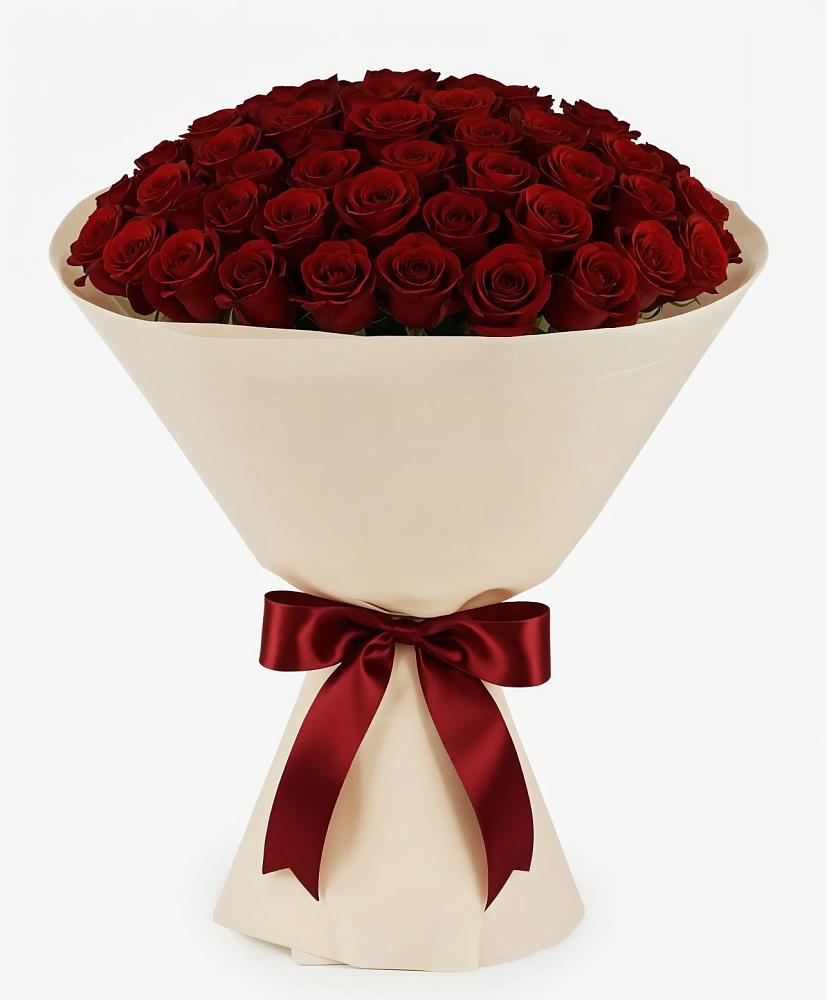 Букет 101 Бордовая роза Блэк Бакарра в Нижнесортымском