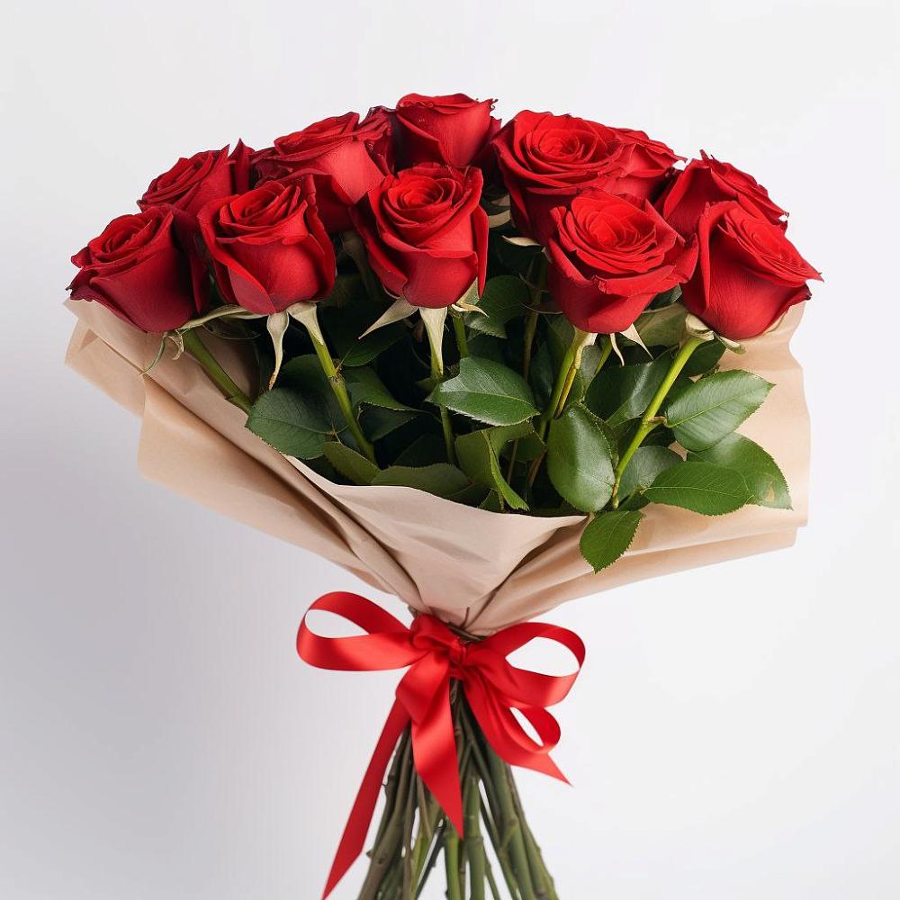 Букет 11 Красных роз Эдлесс Лав в Нижнесортымском