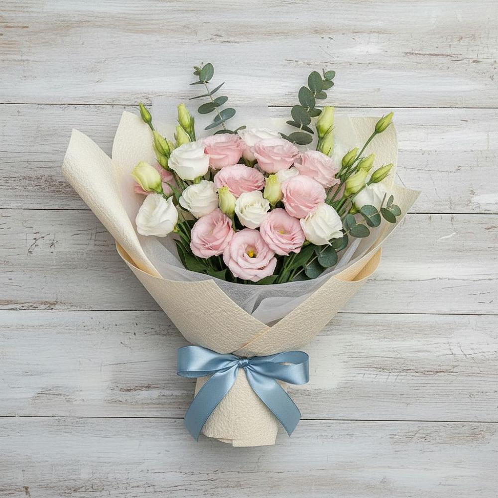 Букет цветов из: Лизиантусы в Нижнесортымском